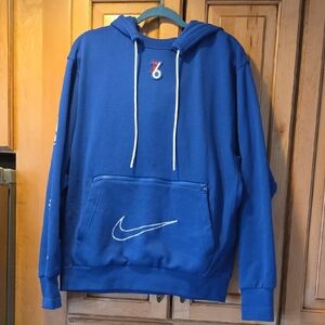 Nike 76 Phlly Men's Royal Blue Hoodie with Embroidered Logo